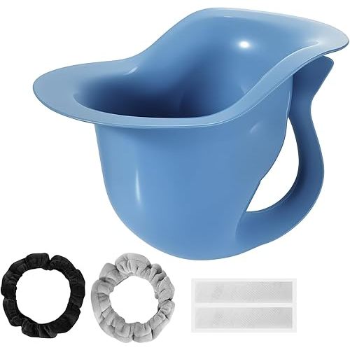 Baby Potty Newborn Infant Potty Training Elimination Communication Diaper Free Baby Toilet Seat with 2PCS Soft Fleece Cozy and Anti Slip Pads