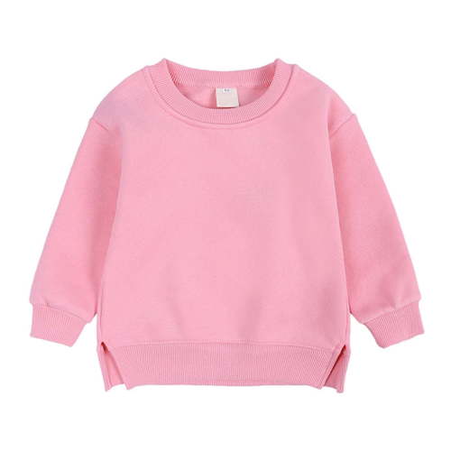 Pullover for Child Toddler Boys And Girls Sweater Coat Round Neck Small And Medium Children's Pullover Solid Color Fleece Top Up to 65% off