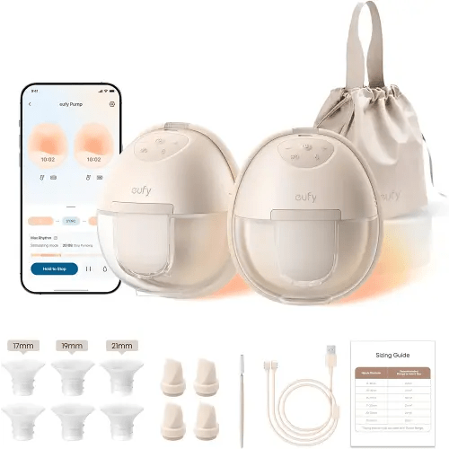 eufy Heated Wearable Breast Pump S1, HeatFlow, Hands-Free