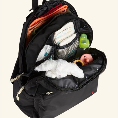 STATE Bags | Lorimer Diaper Bag Backpack Nylon Black | Best Gift For New Moms & Dads