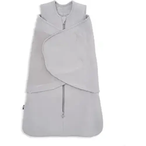 HALO Sleepsack Supersoft Swaddle, Bamboo Viscose, 2 TOG, 0-3M, NB, Storm Grey