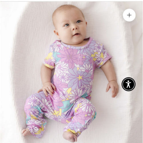 Flower Power Short Long Romper