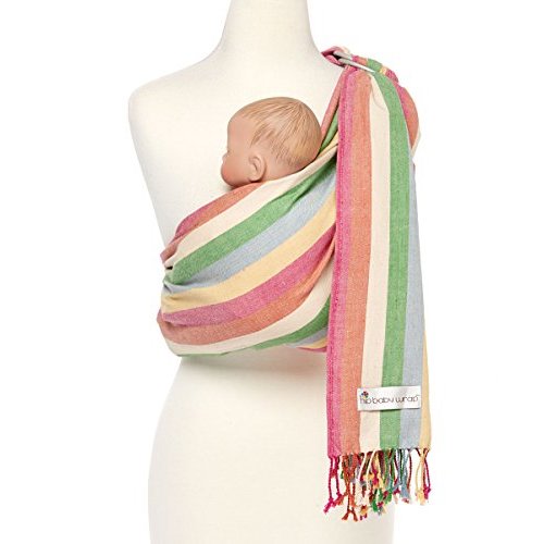 Hip Baby Wrap Ring Sling Baby Carrier for Infants and Toddlers - Beautiful, 100% Soft Cotton Baby Wraps Carrier for Babies 8-35 lbs - Perfect Baby Shower Gifts Moms and Dads - Nursing Cover (Meadow)