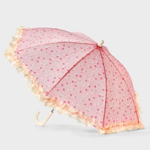 Toddler Girls' Floral Umbrella - Cat & Jack™ Pink/Cream