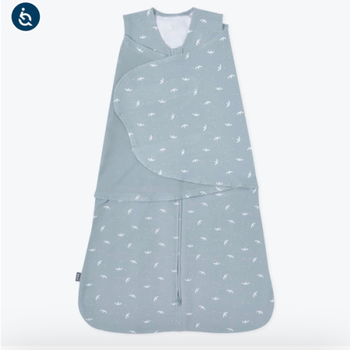 Blue Bird Print Cotton Swaddle Newborn | HALO