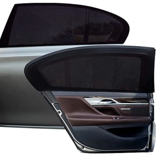 Tevlaphee Car Sunshade Kids, Universal Sun Visor Car Net Sunscreen Baby with Certified UV for Side Window Mesh Material Protects Passenger Baby, Children & Pets(L) (XL)