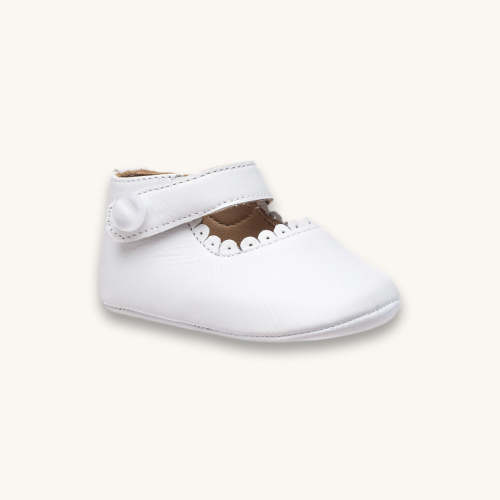 Baby Mary Jane | White Leather