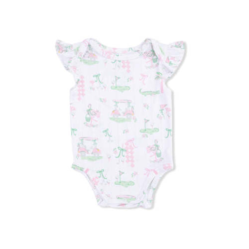 Pretty Golf - Ruffle Sleeve Bodysuit