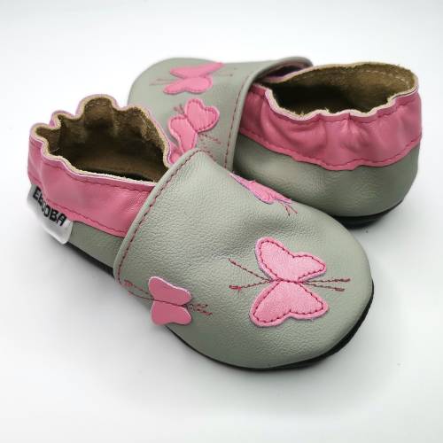 Baby Shoes Soft Leather Baby Shoes, Infant Shoes, Toddler Shoes, Child Pink Shoes, Indoor Slippers, Pram Shoes, Butterfly Pink Gift Girls