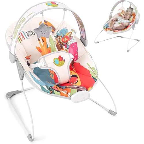Baby Bouncer for Infant, Baby Bouncer seat,Electric Infant Bouncers with Music for Babies 0-6 Months Up to 20 lbs