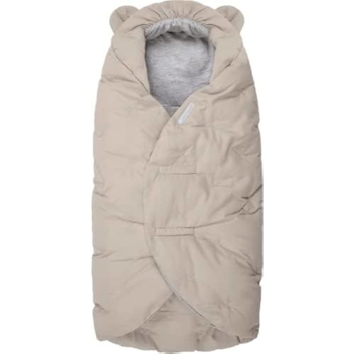 7AM Enfant Baby Car Seat - Nido Quilted Baby carier Cover, Hooded Soft Plush Lining, Stroller | (Brush, Small 0-6M)