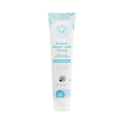 The Honest Company Diaper Rash Cream with Organic Shea Butter, Jojoba, Tamandua & Coconut Oil | Organic Plant & Mineral-Derived Ingredients | NSF Certified & Paraben Free | 2.5 oz.