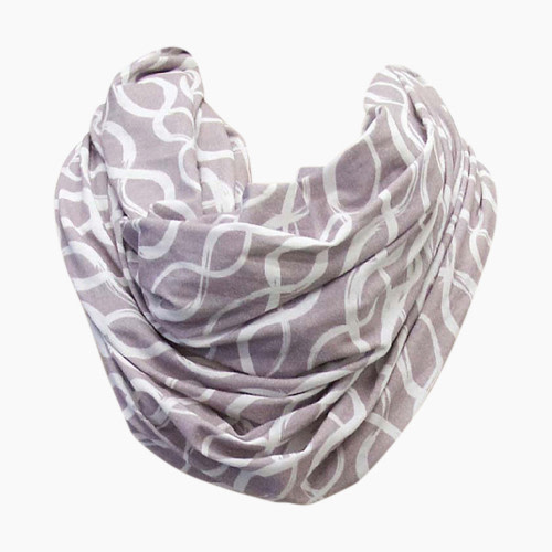 Itzy Ritzy Nursing Happens Infinity Breastfeeding Scarf - Platinum Helix