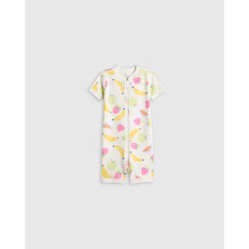 100% Organic Cotton Shortie Onesie Pajama in Fruit