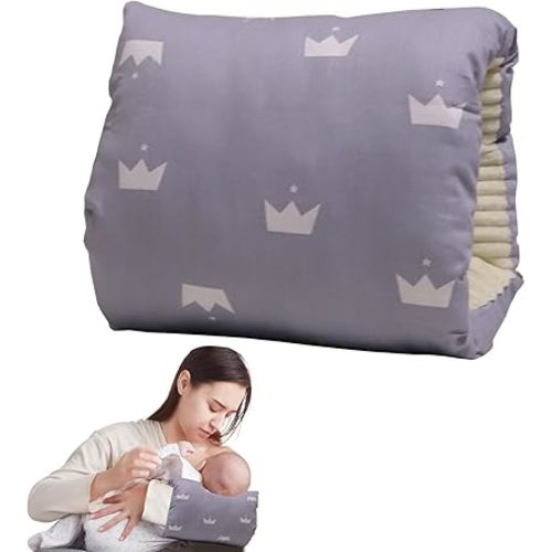 Cozy Cradle Pillow, Cozy Cradle Arm Pillow for Feeding Baby, Baby Nursing Pillow Head Support Pillow for Breastfeeding(Grey)