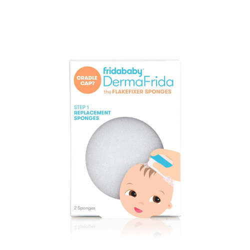 DermaFrida the FLAKEFIXER Cradle Cap System - Sponge, Brush and Comb – Frida | The fuss stops here.