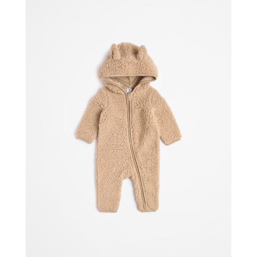 Baby Bunny Sherpa Fleece Zip Coverall