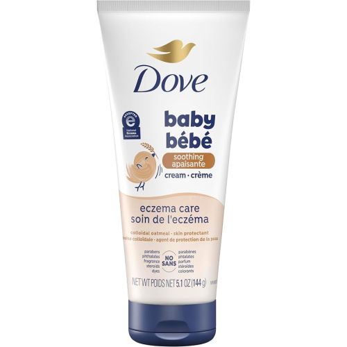 Dove Soothing Cream Eczema Care To Soothe Delicate Baby Skin No Artificial Perfume or Color, Paraben Free, Phthalate Free 5.1 oz