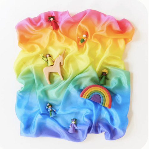 Rainbow Enchanted Playsilk | Shop Sarah's Silks