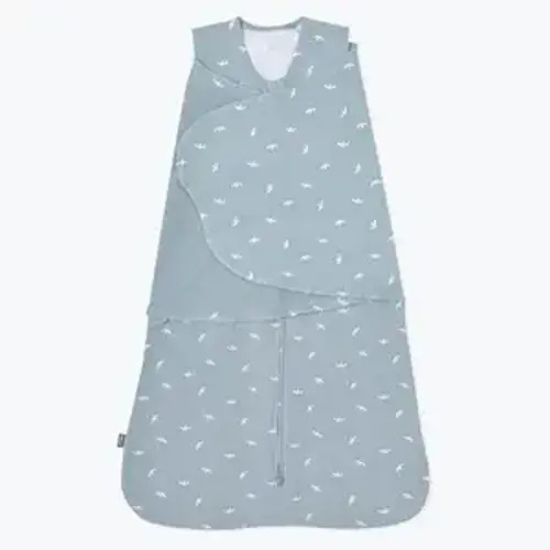 HALO 100% Cotton Sleepsack Swaddle, 3-Way Adjustable Wearable Blanket, TOG 1.5, Birds, Small, 3-6 Months