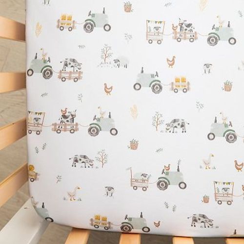 Living Textiles Baby Cotton Jersey Crib Little Geese Sheet