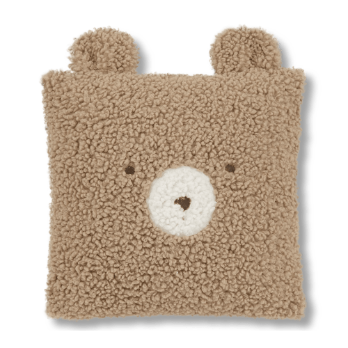 Emery Brown Teddy Throw Pillow