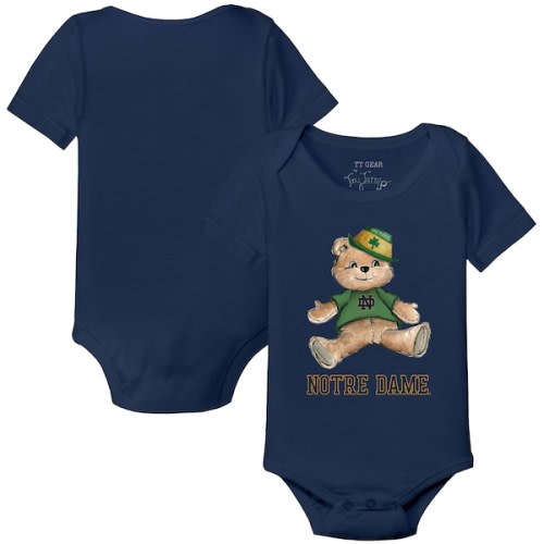 Infant Tiny Turnip Navy Notre Dame Fighting Irish Teddy Bodysuit