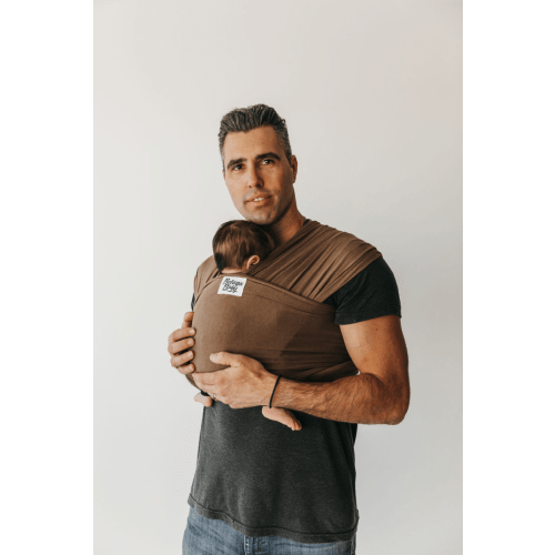 The Fable Beluga Baby Wrap | Americano Brown Bamboo Baby Carrier - Beluga Baby Carriers