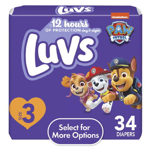 Luvs Diapers Size 3, 34 Count (Select for More Options)