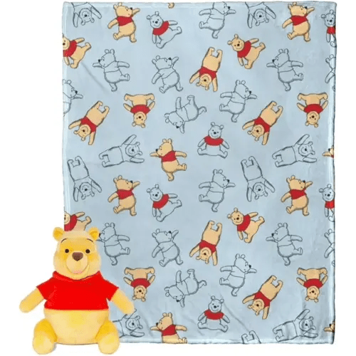 Northwest Winnie The Pooh Hugger Pillow & Throw Blanket Set