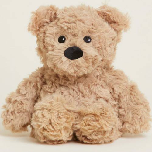 Brown Curly Bear Warmies Junior
