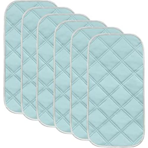 Sunny zzzZZ 6 Pack Baby Waterproof Changing Pad Liners - Quilted Thicker Ultra Soft Changing Table Cover Liners - Durable & Easy to Clean - Blue - 23" x 11"