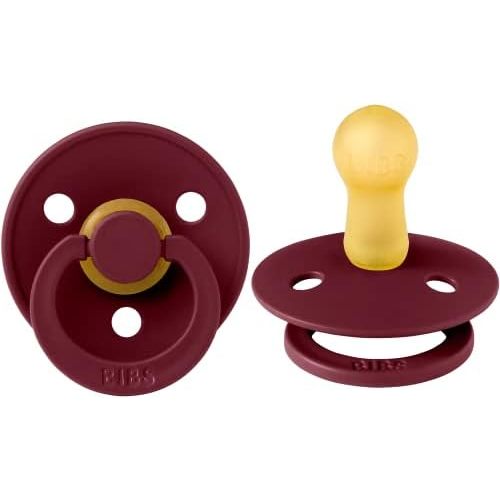 BIBS Pacifiers | Natural Rubber Baby Pacifier Combo | Set of 2 BPA-Free Soothers