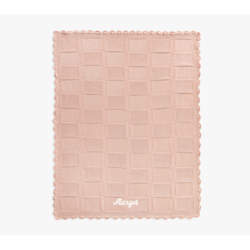 Patchwork Organic Cotton Knit Baby Blanket