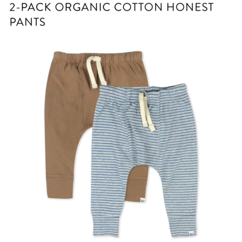 2-Pack Organic Cotton Honest Pants | Honest Baby Clothing