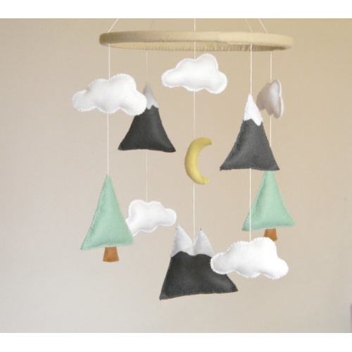 Mountains Baby Mobile Baby Crib Mobile Modern Nursery