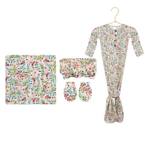 Millie Newborn Headband Bundle + Knotted Gown