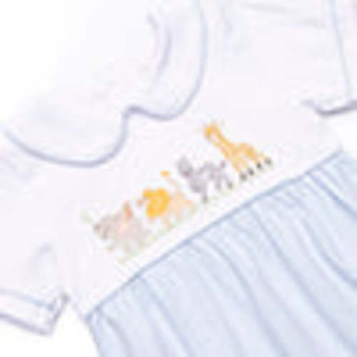 Animals on Parade Applique Bubble, Blue Stripe – Stitchy Fish