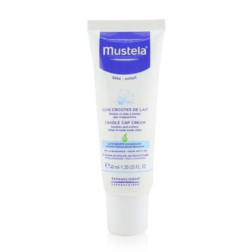 Mustela Cradle Cap Cream, Fragrance Free, 1.35 fl oz (40 ml)