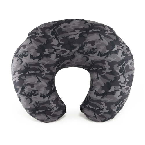 The Peanutshell Nursing Pillow for Breastfeeding, Black Camo