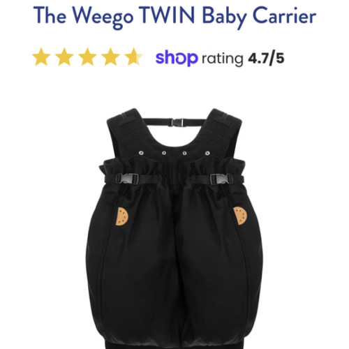 The Weego TWIN Baby Carrier