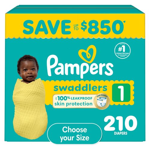 Pampers Swaddlers Diapers, Size 1