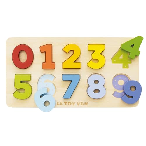 Le Toy Van - Wooden Figures Counting Puzzle Toy | Suitable for Age 18+ Months