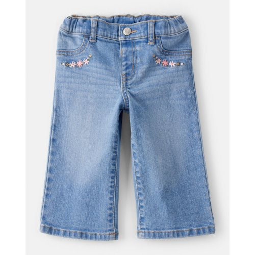 Baby Girl Denim Wide-Leg Jeans - Blue - OshKosh | Carter's