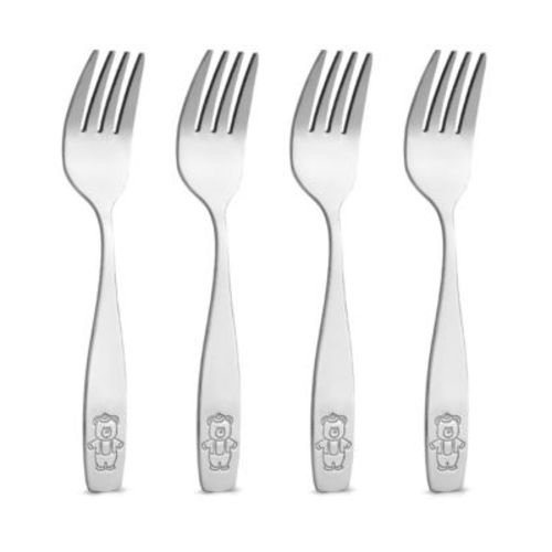 Kids and Toddler Cutlery Set Designed For Self Feeding - 4 Piece Fork