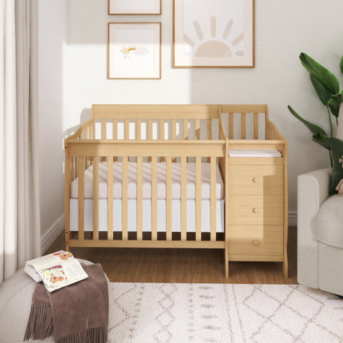 Dream On Me Jayden 4-in-1 Mini Convertible Crib and Changer & Reviews | Wayfair