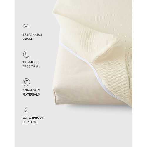 Naturepedic Organic Breathable Baby Crib Mattress (2-Stage)  in Natural