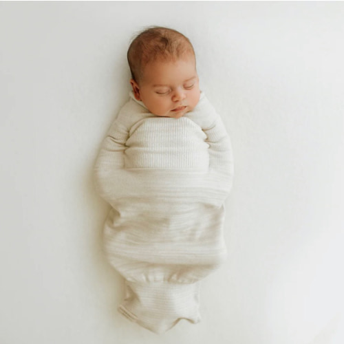 Bamboo Blend Beige Swaddle Sleep Sack – Swaddelini