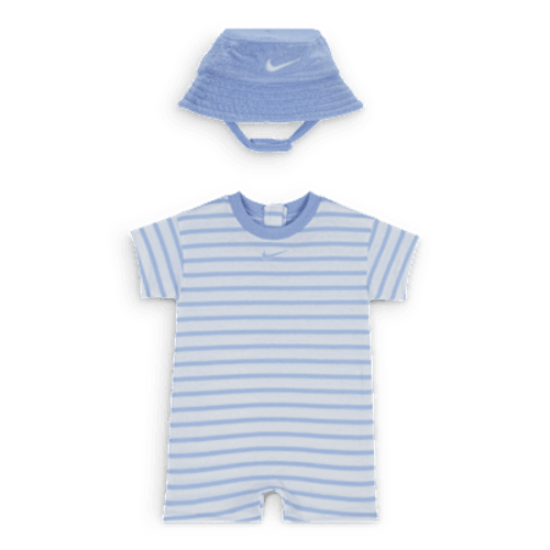 Nike Baby Short Sleeve Romper with Bucket Hat. Nike.com