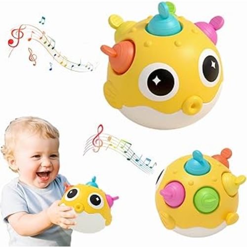 Baby Toys 0-6 Months & 6-12 Months,Baby Teething Toys 3-6,Musical Sensory Toys,Baby Rattle Toy,Baby Essentials for Boys & Girls,Newborn Infant Learning Developmental Gifts